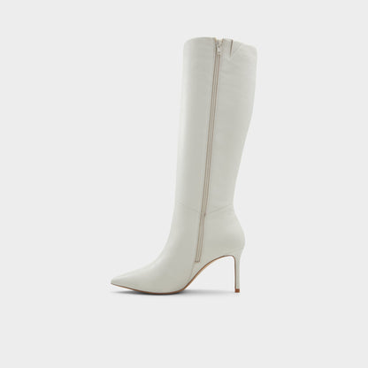 Laroche White/Bone Women's Tall Boots - Knee-high boot, Stiletto heel | Aldo