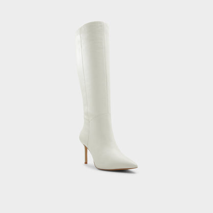 Laroche White/Bone Women's Tall Boots - Knee-high boot, Stiletto heel | Aldo