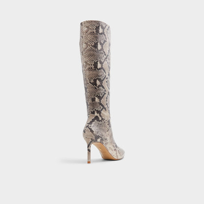 Laroche Beige Overflow Women's Tall Boots - Knee-high boot, Stiletto heel | Aldo