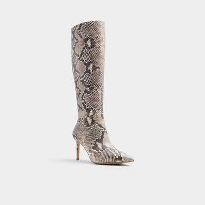 Laroche Beige Overflow Women's Tall Boots - Knee-high boot, Stiletto heel | Aldo
