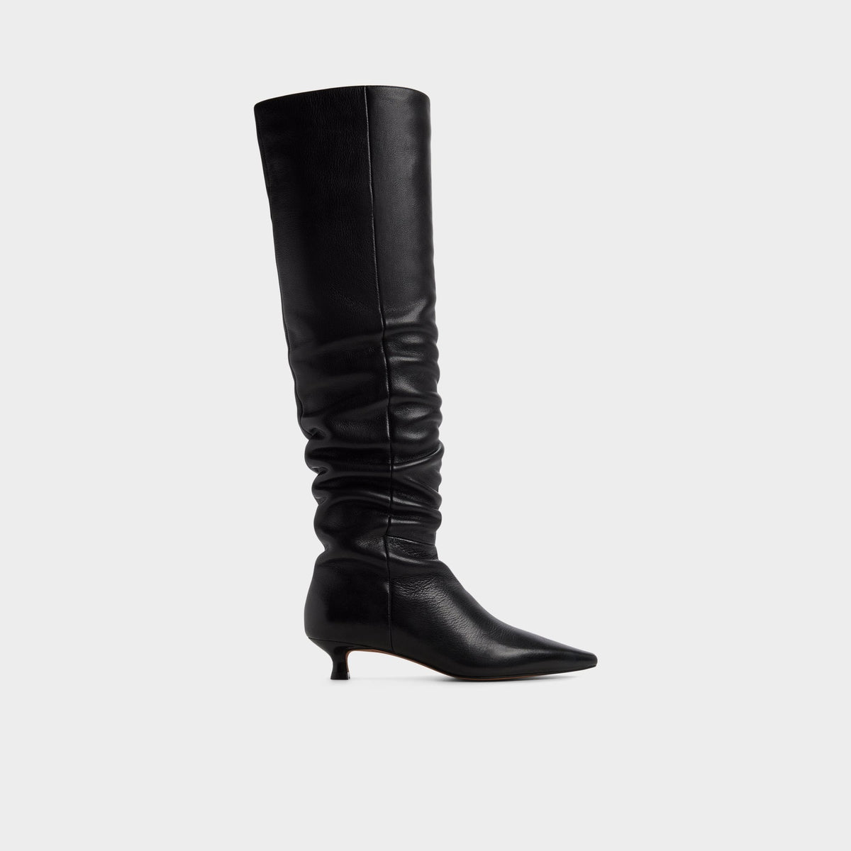 Muttsee Black Women's Tall Boots - Over-the-knee boot, Kitten heel | Aldo