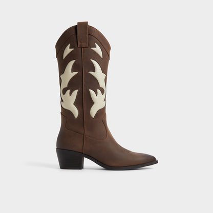 Nebraska Royal Brown Women's Western - Mid-calf western boot | Aldo