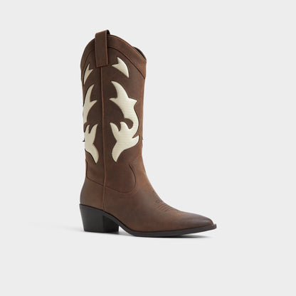 Nebraska Royal Brown Women's Western - Mid-calf western boot | Aldo