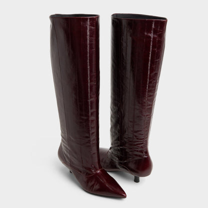 Everose in Bordo - Knee-high boot, Kitten heel | Aldo