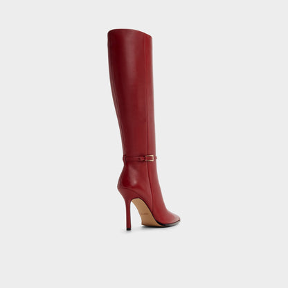 Maellie in Dark Red - Knee-high boot, Stiletto heel | Aldo