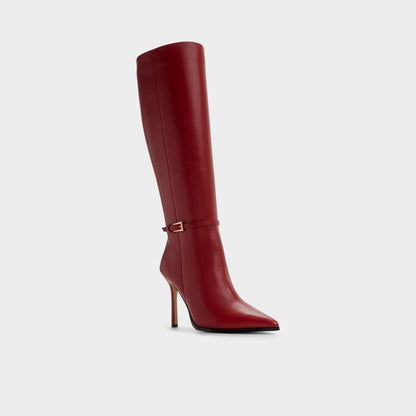 Maellie in Dark Red - Knee-high boot, Stiletto heel | Aldo