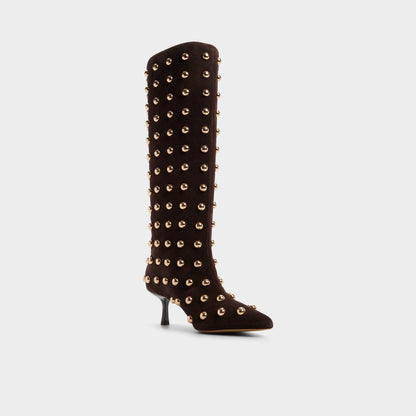 Selora in Medium Brown - Knee-high boot, Stiletto heel | Aldo