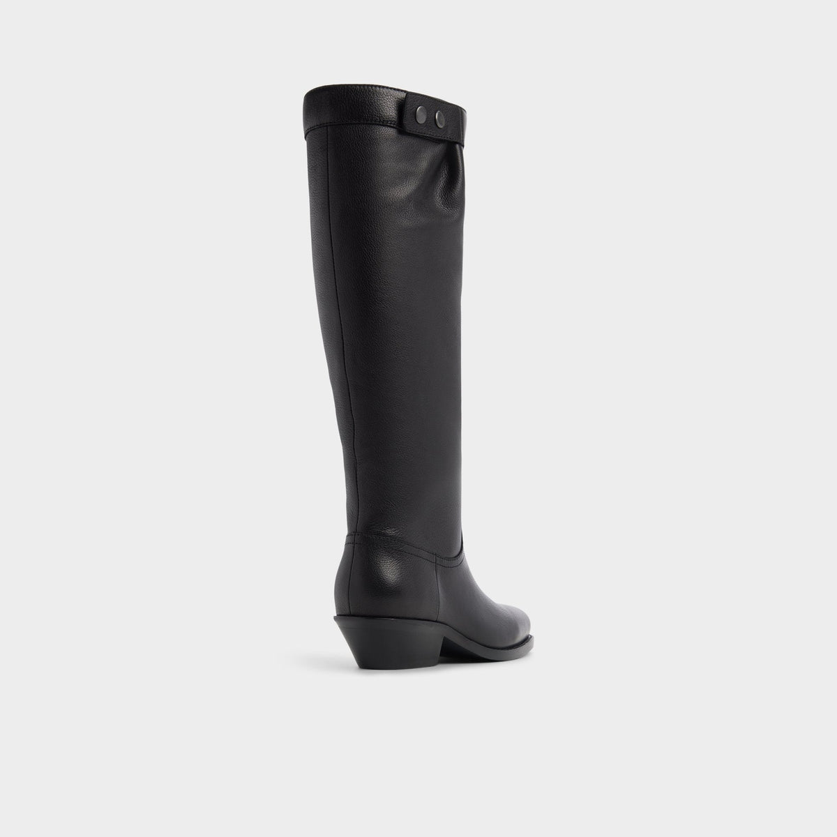 Emberlyn in Black - Knee-high western boot, Cup sole | Aldo
