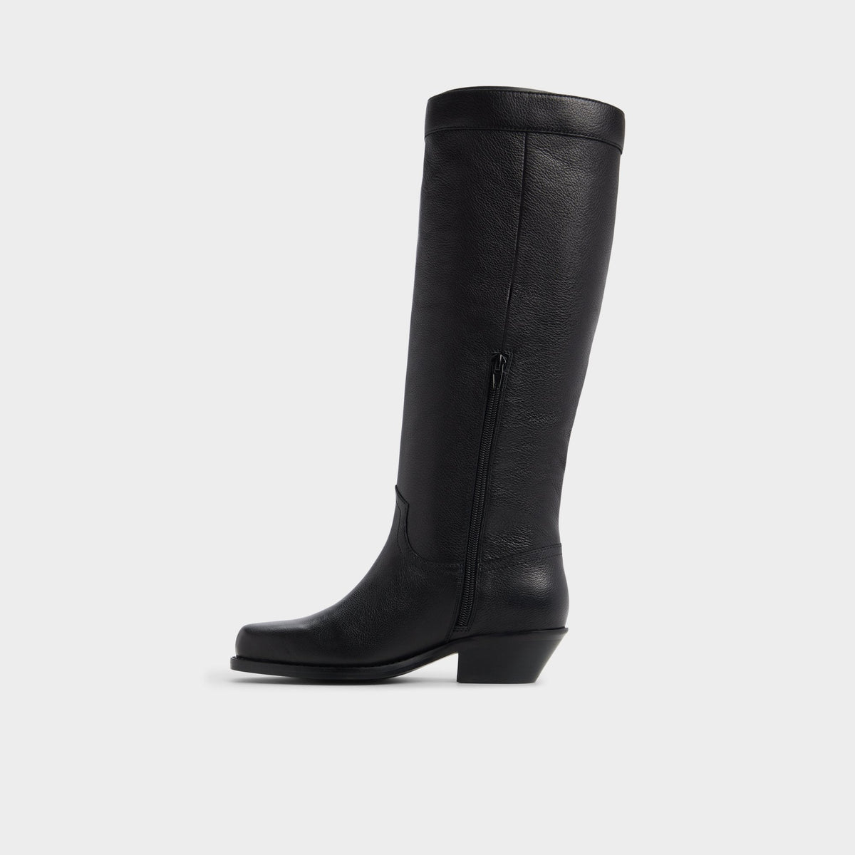 Emberlyn in Black - Knee-high western boot, Cup sole | Aldo