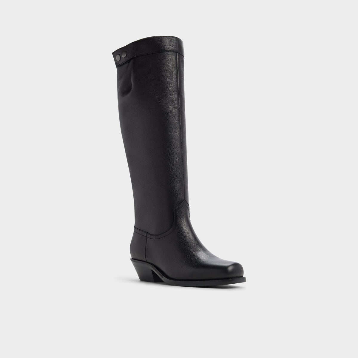 Emberlyn in Black - Knee-high western boot, Cup sole | Aldo