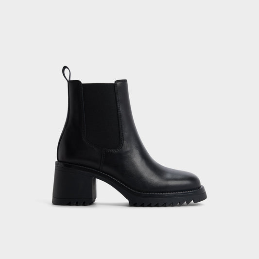 Anneliese in Black - Chelsea boot, Lug sole | Aldo