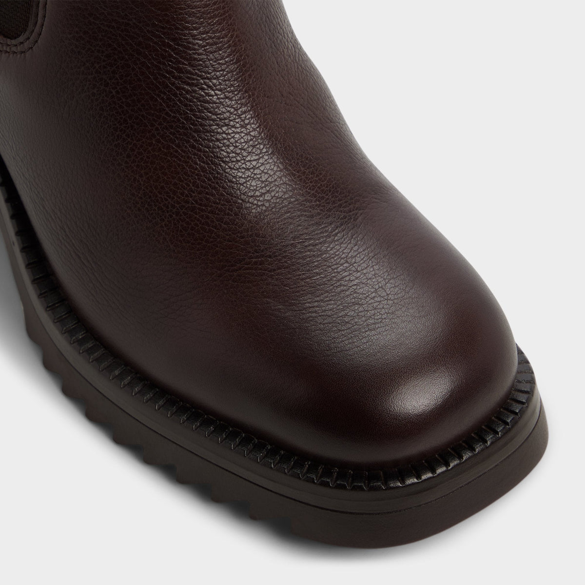 Anneliese in Medium Brown - Chelsea boot, Lug sole | Aldo