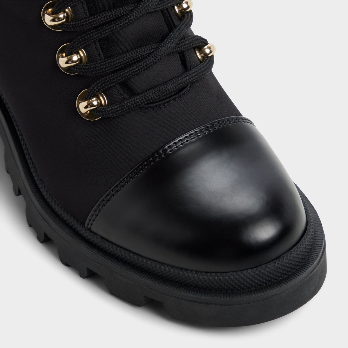 Mariettia in Black - Lace-up boot, Lug sole | Aldo