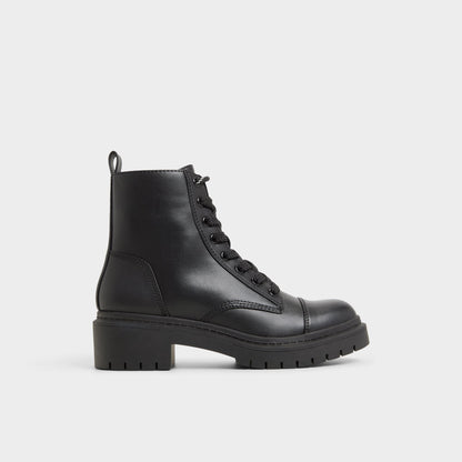 Goer Black Women's Casual boots - Combat ankle boot, Lug sole | Aldo