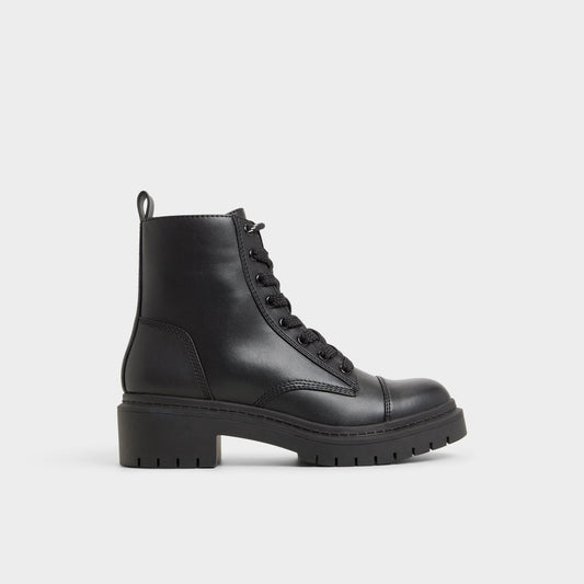 Goer Black Women's Casual boots - Combat ankle boot, Lug sole | Aldo