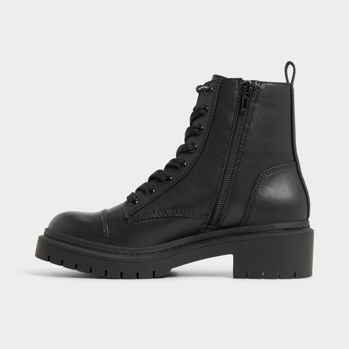 Goer Black Women's Casual boots - Combat ankle boot, Lug sole | Aldo