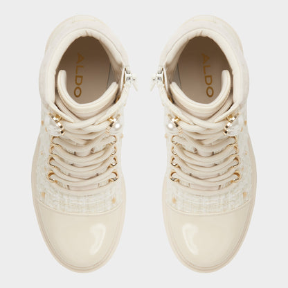 Mariettia in Other White - Lace-up boot, Lug sole | Aldo