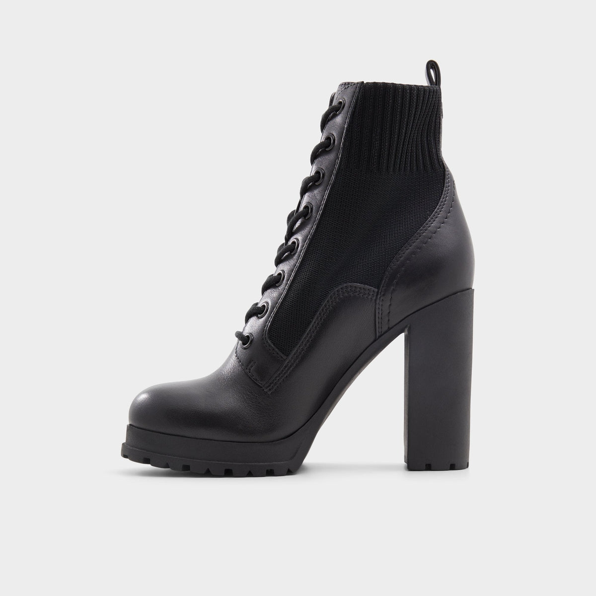 Rebellious Black Women's Combat boots - Combat ankle boot, Lug sole | Aldo