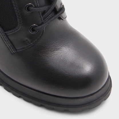 Rebellious Black Women's Combat boots - Combat ankle boot, Lug sole | Aldo