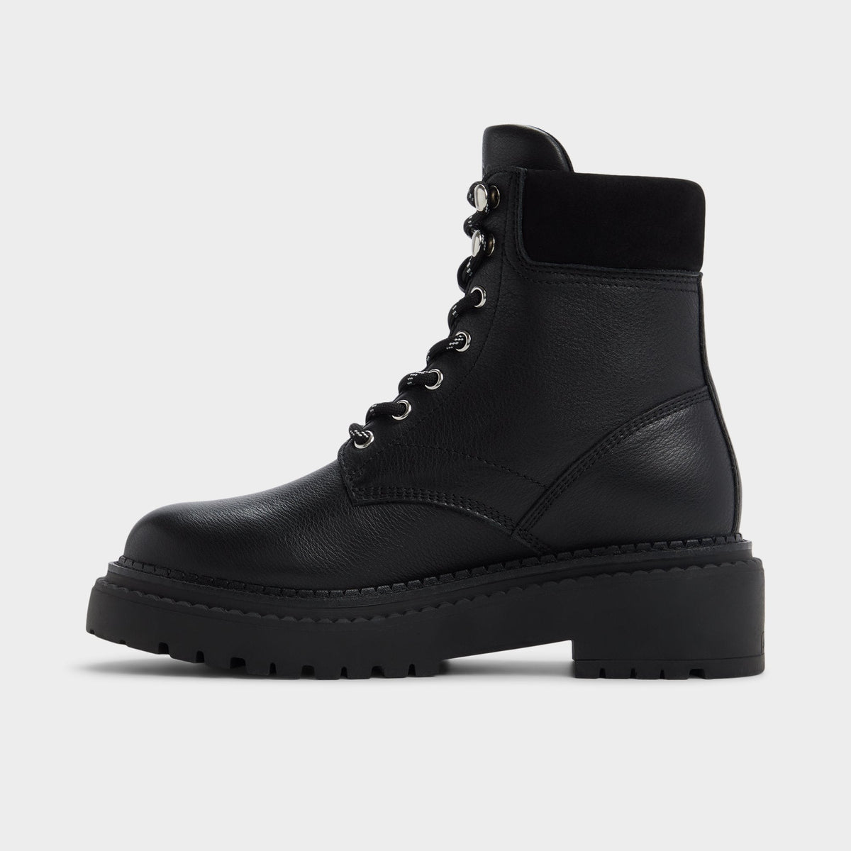 Lewellan in Black - Hiking boot, Lug sole | Aldo