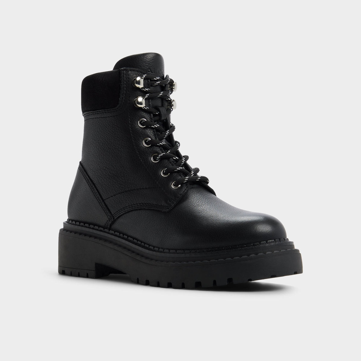 Lewellan in Black - Hiking boot, Lug sole | Aldo
