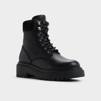 Lewellan in Black - Hiking boot, Lug sole | Aldo