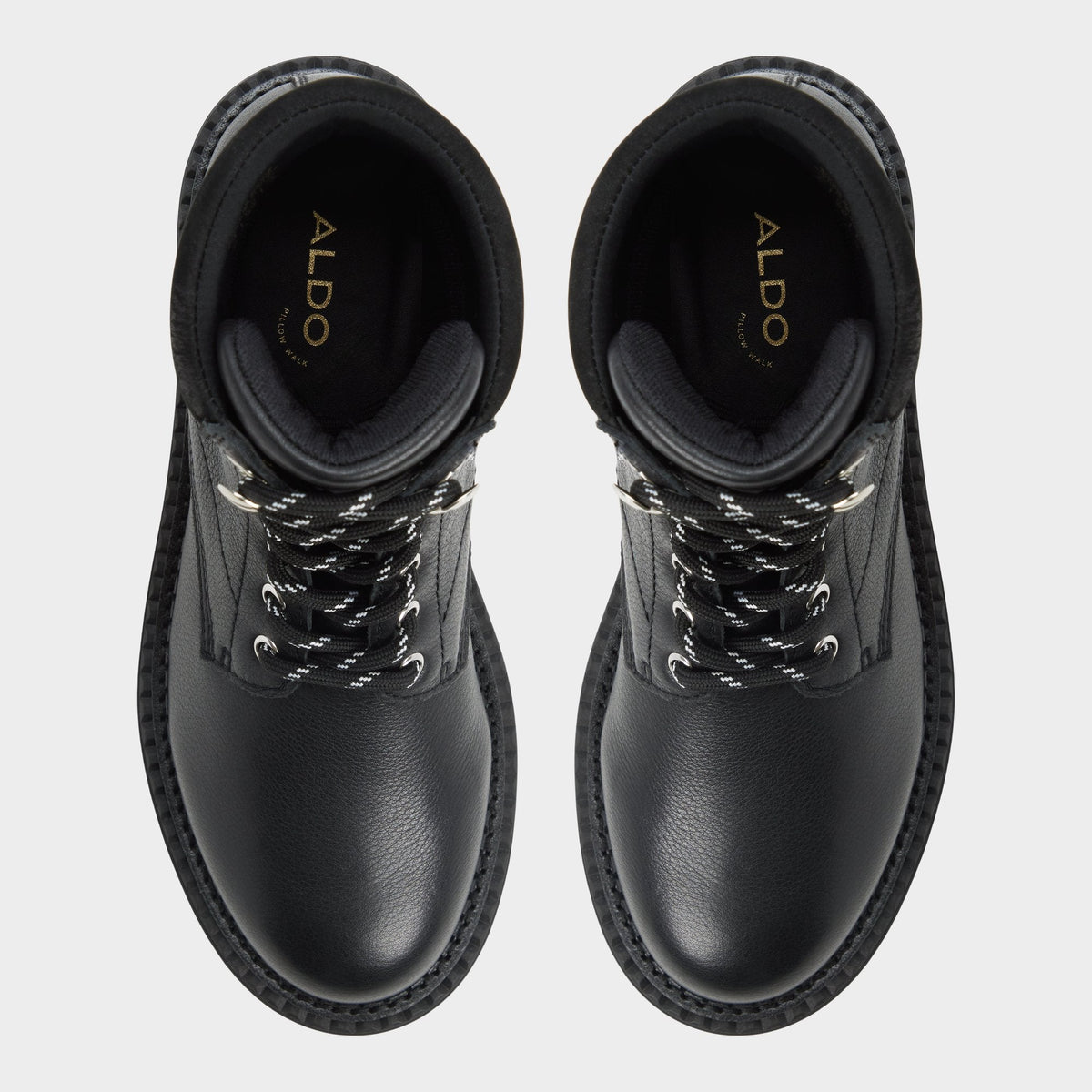 Lewellan in Black - Hiking boot, Lug sole | Aldo