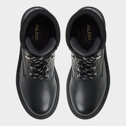 Lewellan in Black - Hiking boot, Lug sole | Aldo