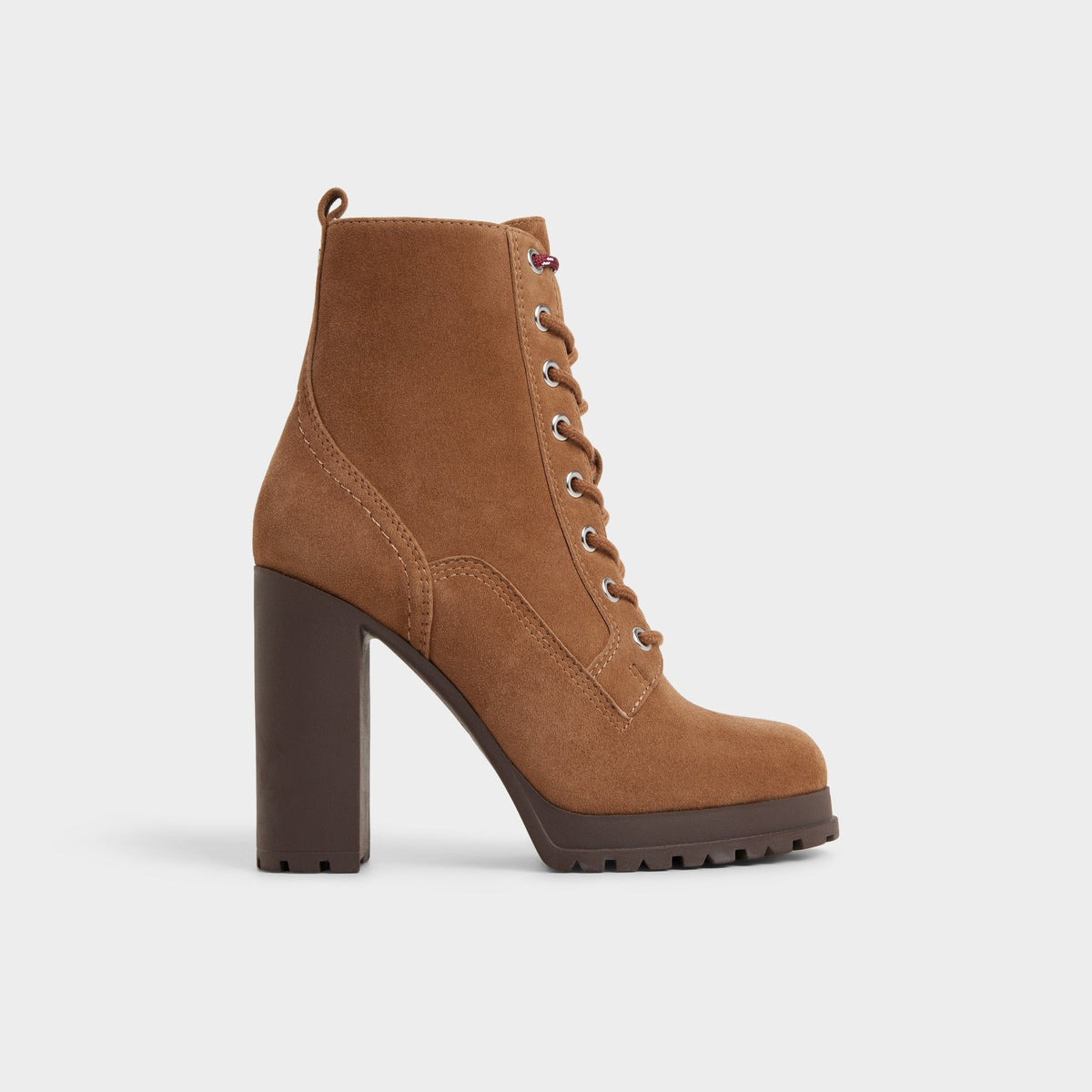 Rebelliously in Light Brown - Combat ankle boot, Lug sole | Aldo