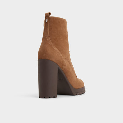 Rebelliously in Light Brown - Combat ankle boot, Lug sole | Aldo