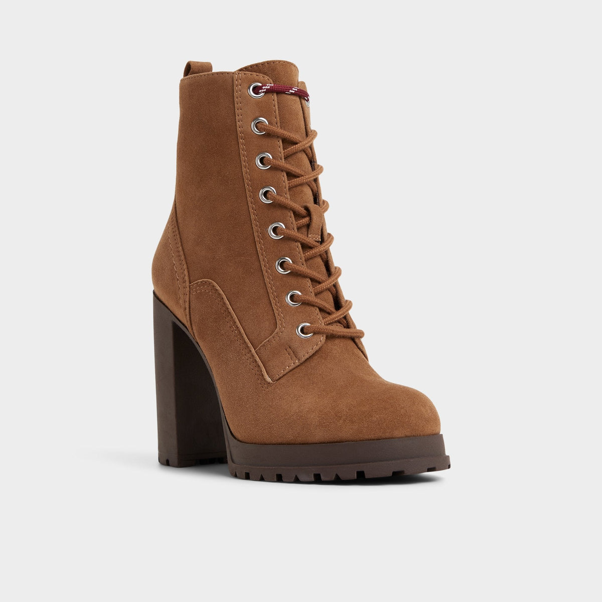 Rebelliously in Light Brown - Combat ankle boot, Lug sole | Aldo