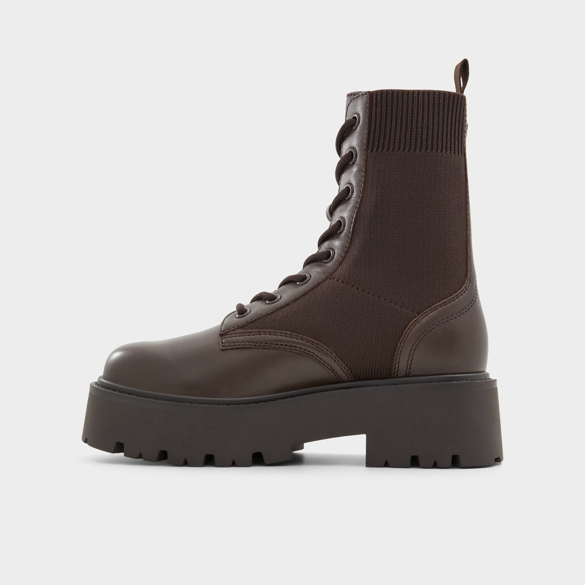 Talaleryknit Brown Overflow Women's Combat boots - Combat ankle boot, Brown | Aldo