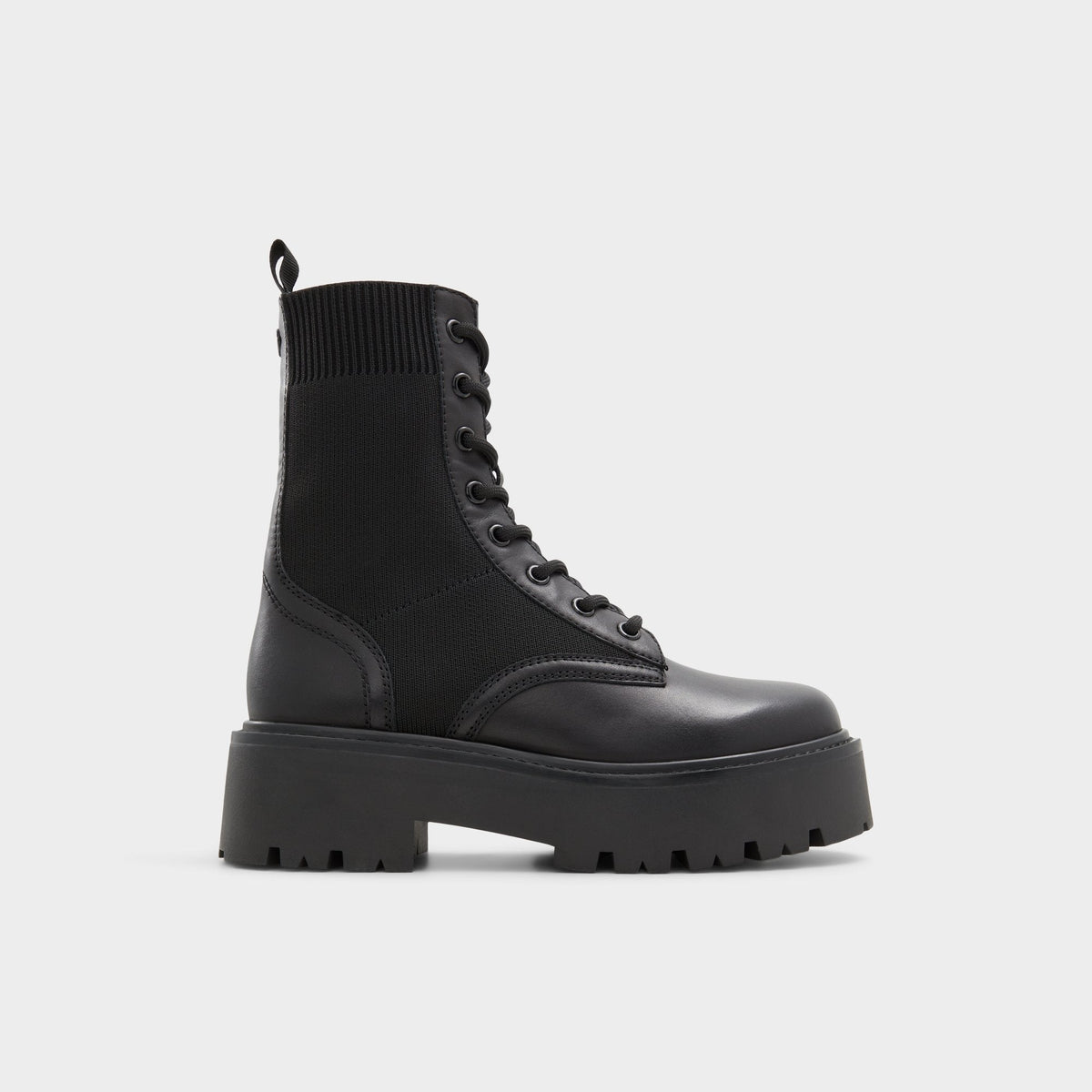 Talaleryknit Black Women's Combat boots - Combat ankle boot, Black | Aldo