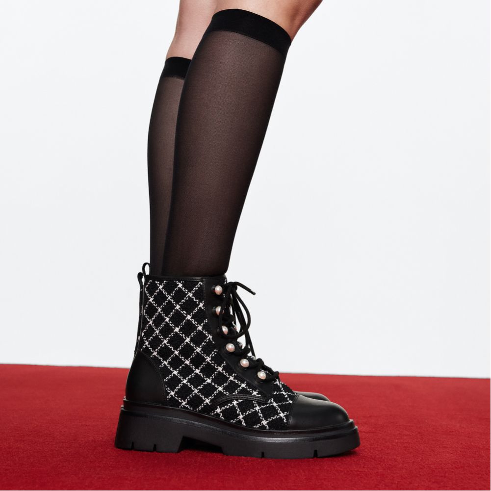 Marthia in Other Black - Combat ankle boot, Black | Aldo
