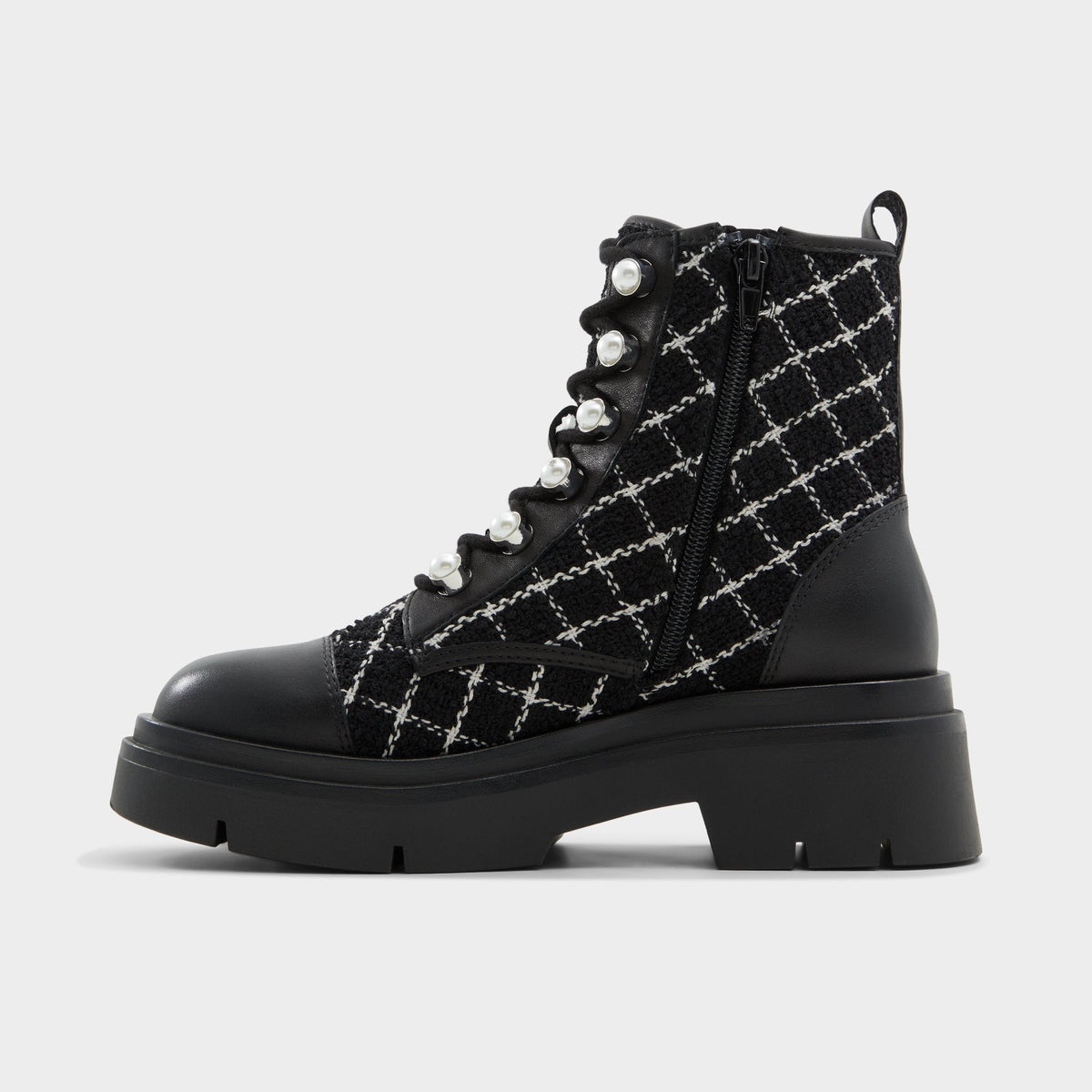 Marthia in Other Black - Combat ankle boot, Black | Aldo