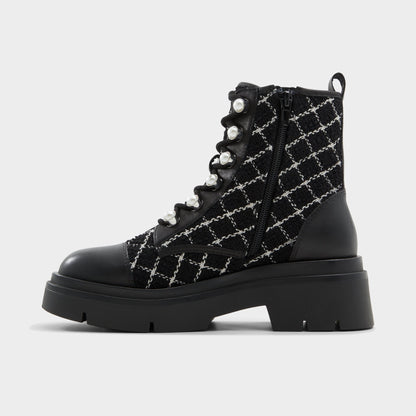Marthia in Other Black - Combat ankle boot, Black | Aldo