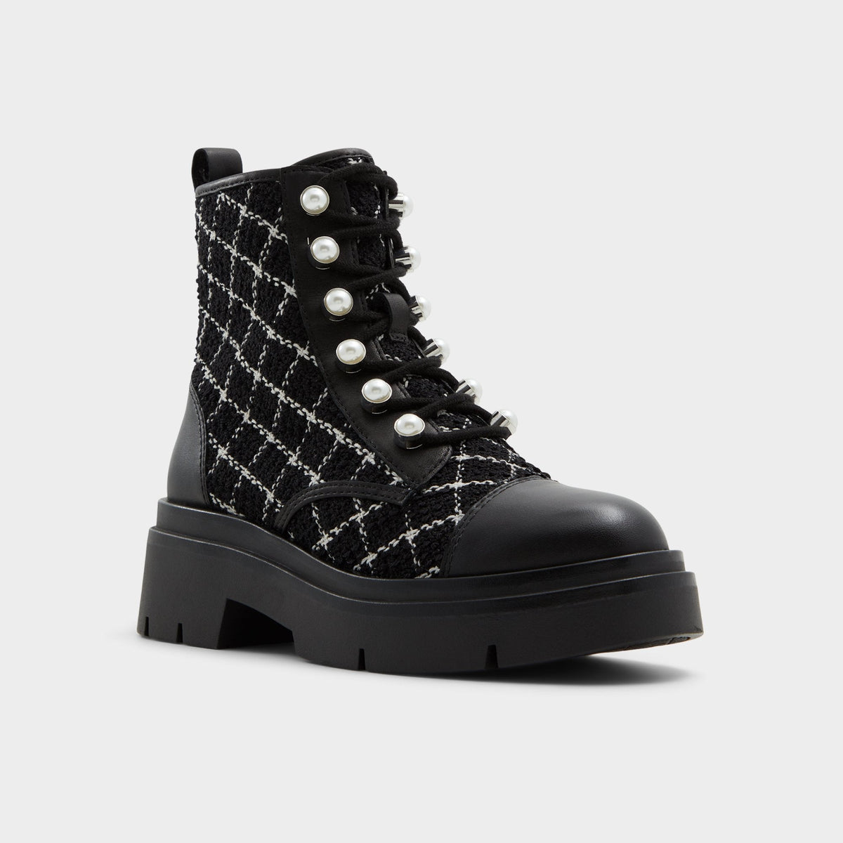 Marthia in Other Black - Combat ankle boot, Black | Aldo