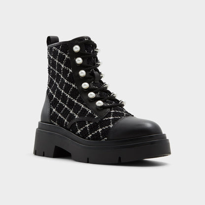 Marthia in Other Black - Combat ankle boot, Black | Aldo