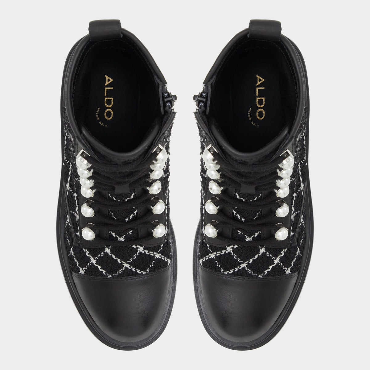 Marthia in Other Black - Combat ankle boot, Black | Aldo