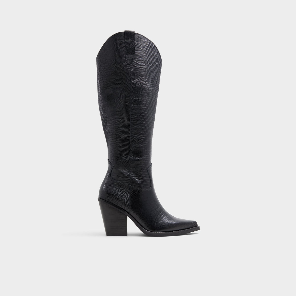 Nevada-wc Black Women's Western - Western knee-high boot, Black | Aldo