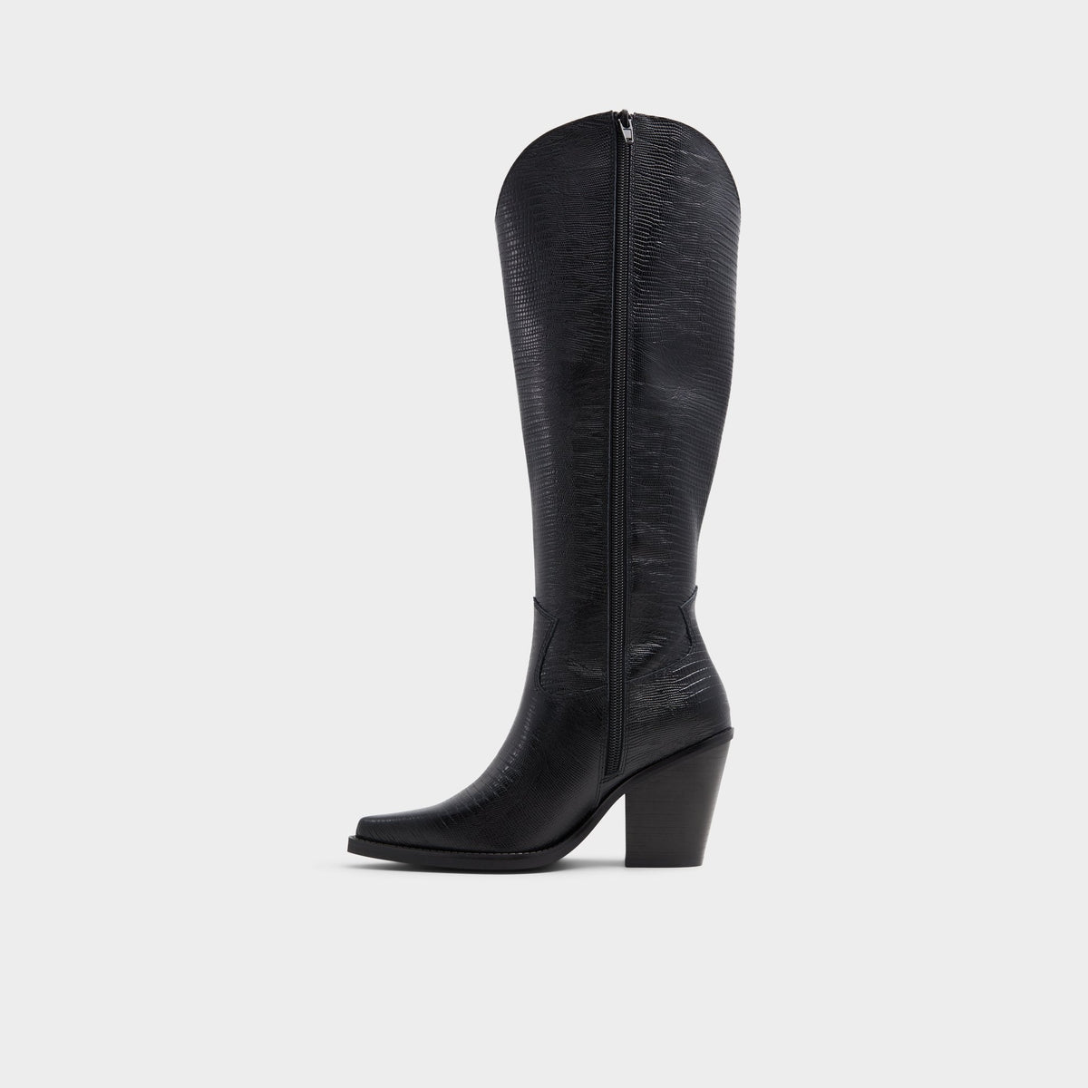 Nevada-wc Black Women's Western - Western knee-high boot, Black | Aldo