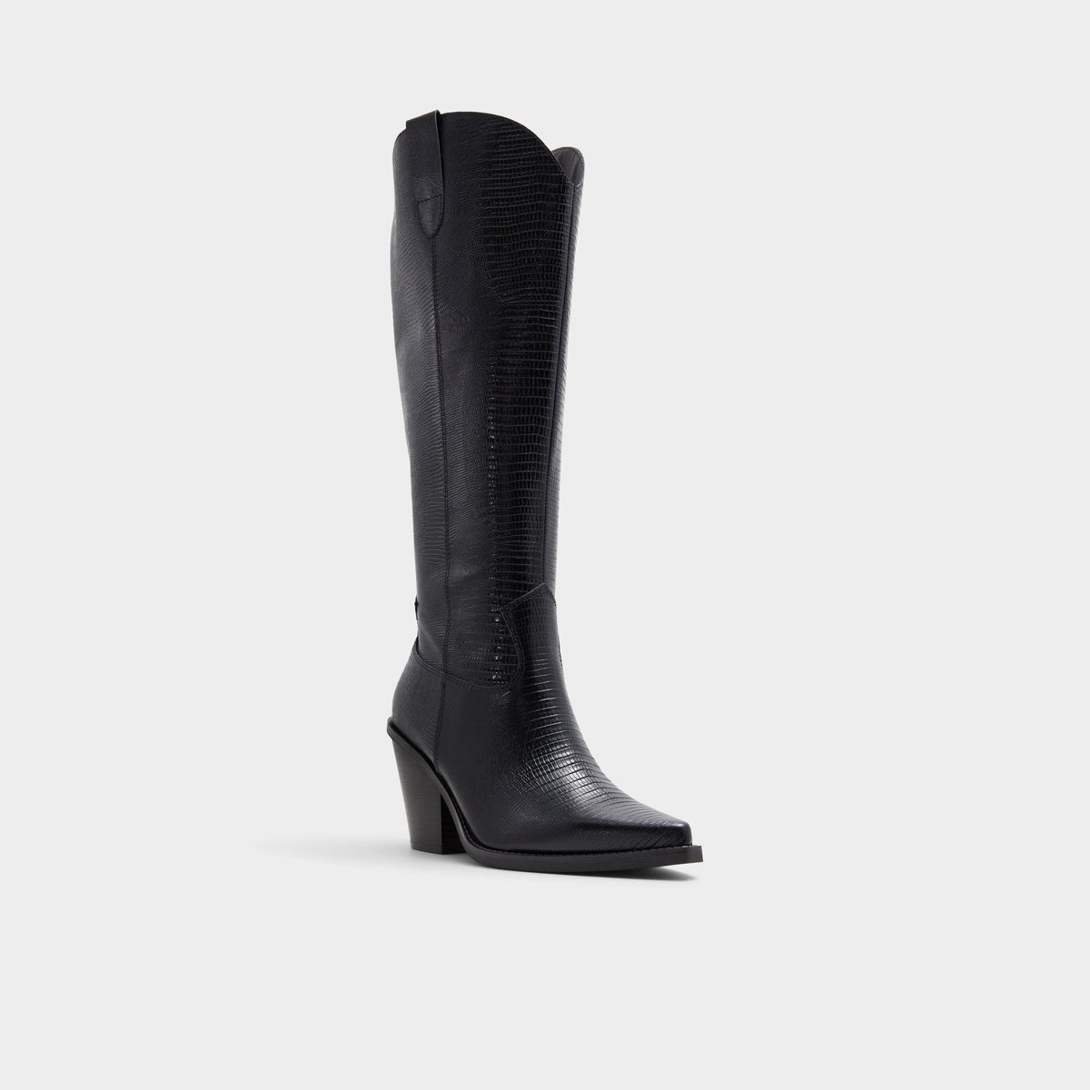 Nevada-wc Black Women's Western - Western knee-high boot, Black | Aldo