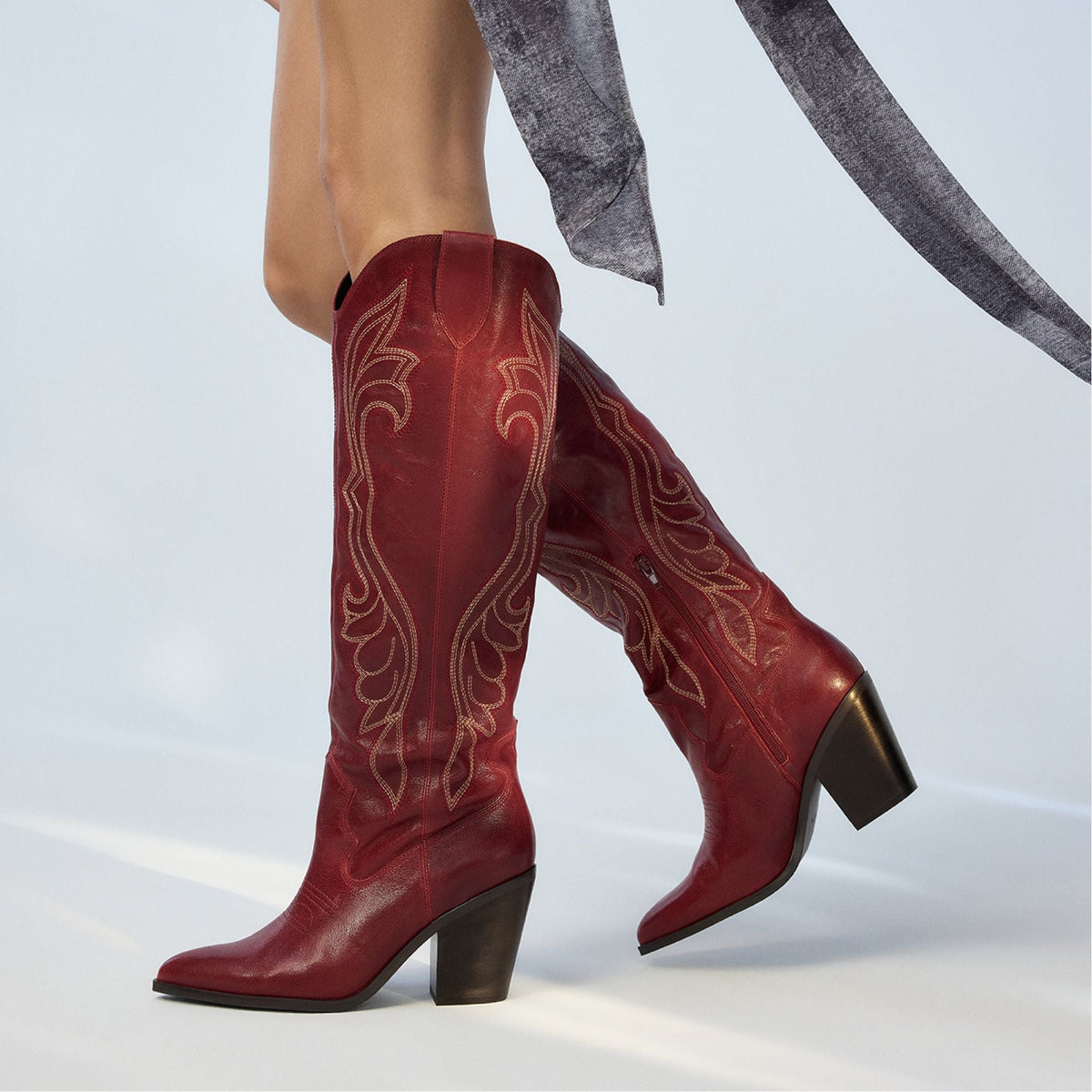Alamo Medium Red Women's Western - Western boot | Aldo