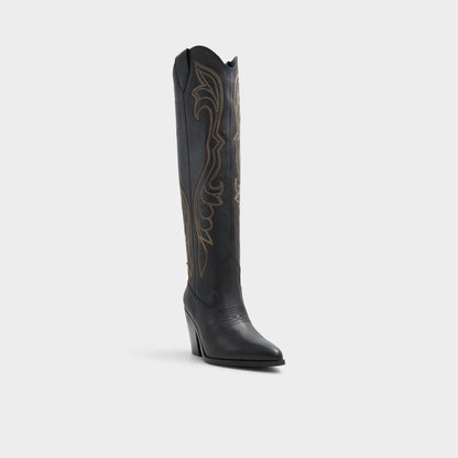 Alamo Other Black Women's Tall Boots - Western boot, Cup sole | Aldo
