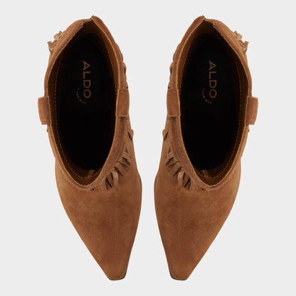 Jollene in Dark Brown - Western boot, Block heel | Aldo