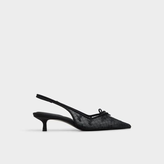 Azaro in Other Black 14151901 - Slingback heel, Kitten heel | Aldo