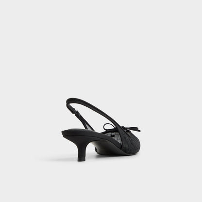 Azaro in Other Black 14151901 - Slingback heel, Kitten heel | Aldo