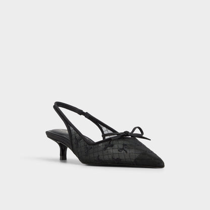 Azaro in Other Black 14151901 - Slingback heel, Kitten heel | Aldo