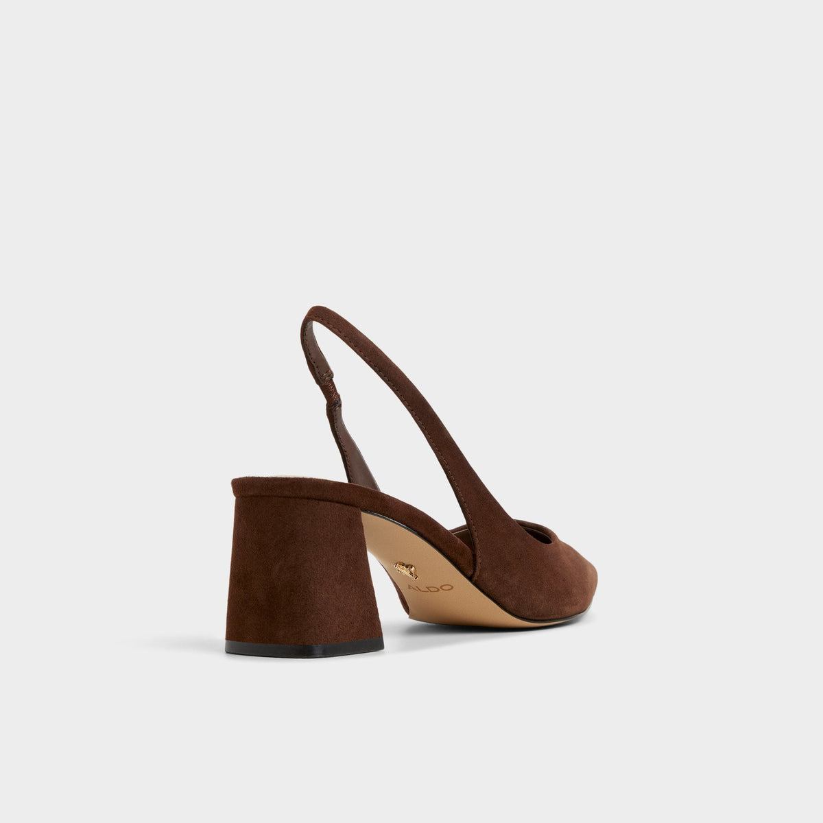 Uliana in Dark Brown - Slingback heel, Block heel | Aldo