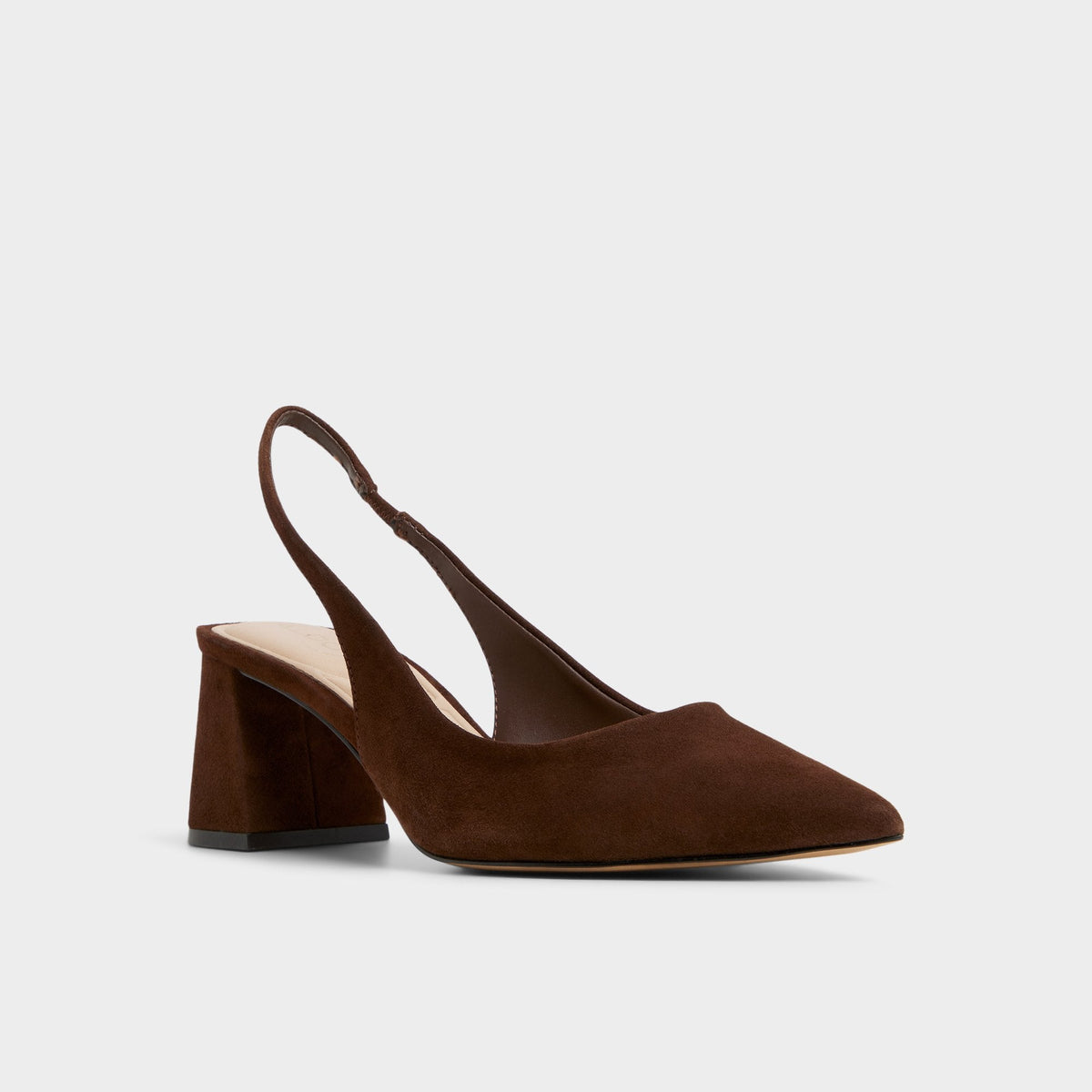 Uliana in Dark Brown - Slingback heel, Block heel | Aldo